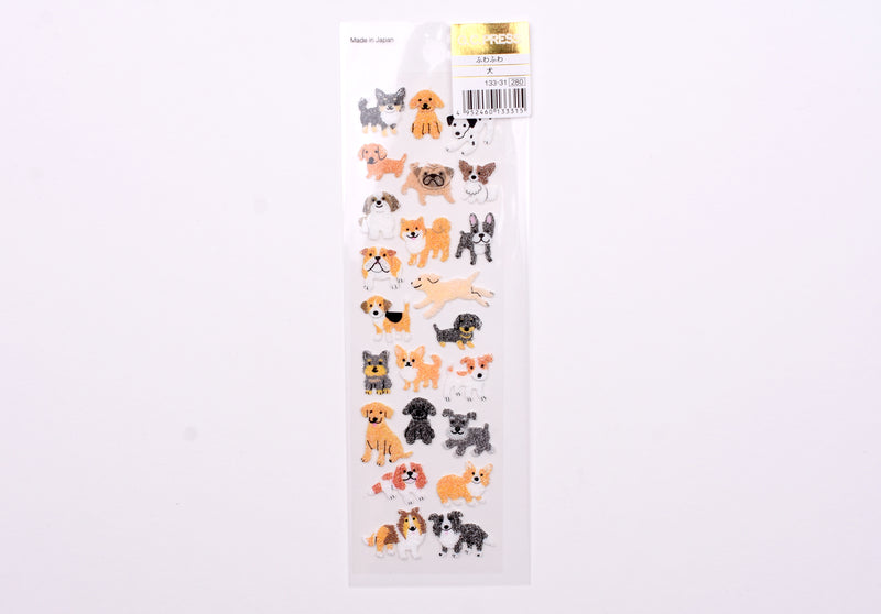 G.C. Press Fuzzy Stickers - Dogs