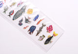 G.C. Press Glitter Stickers - Tropical Fish