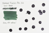 Diamine Fountain Pen Ink - Green/Black - 30mL
