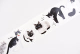 Some Sort of Fern Matte PET Tape - Cat - Gray Scale