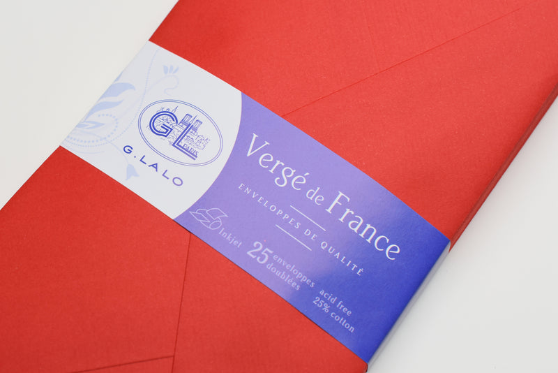 G. LALO - 21400L - 25 enveloppes C6 blanc Vergé - La Papeterie Parisienne