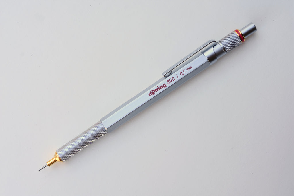Rotring 800 Metal Mechanical Pencil 0.5mm /0.7mm silver/black