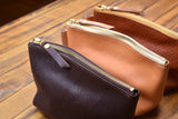 The Superior Labor Leather Pouch L - Light Brown