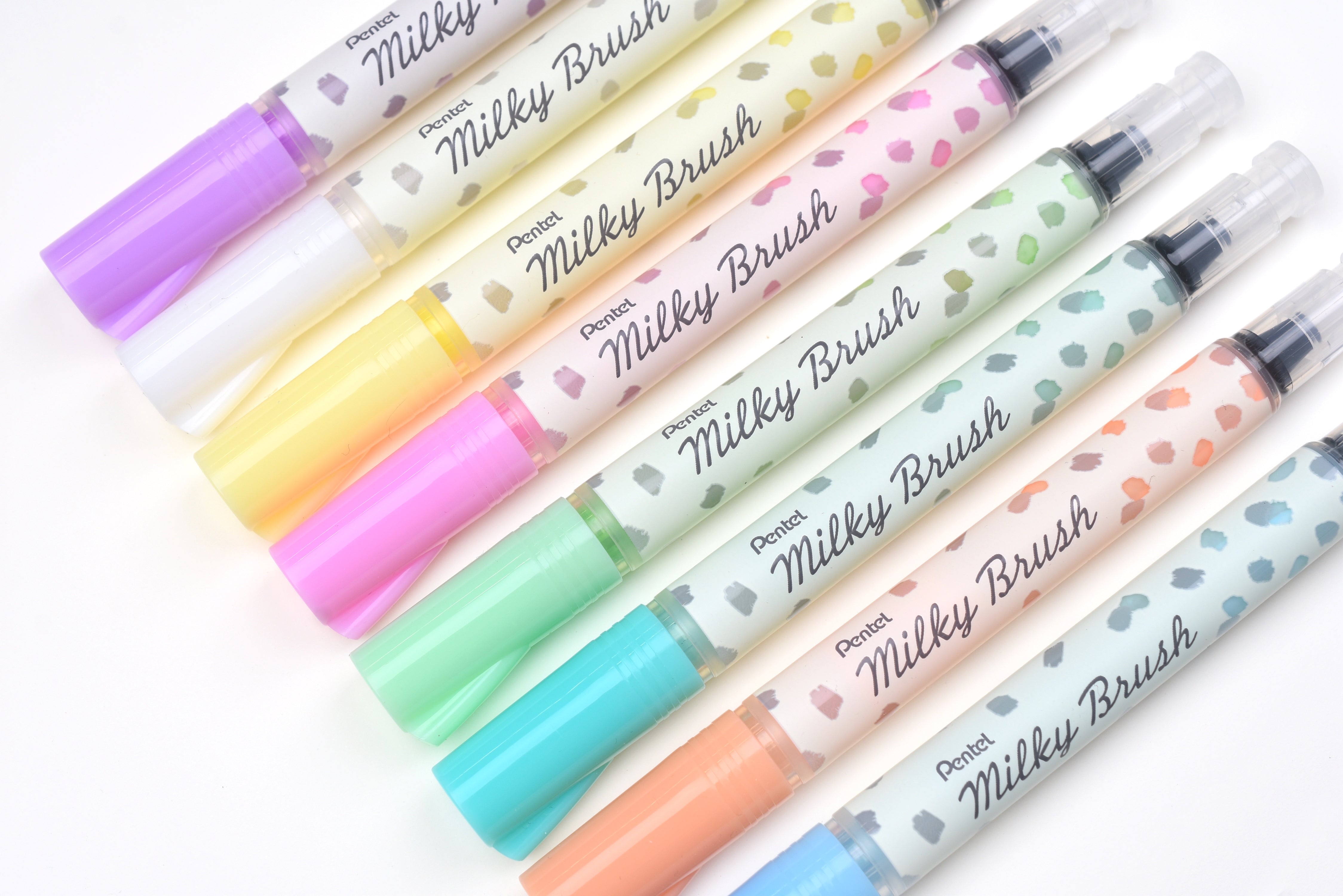 Pentel Milky Brush Marker Set – Yoseka Stationery