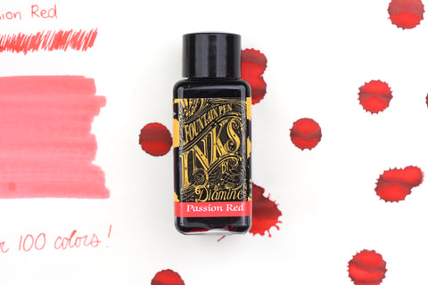 Diamine Fountain Pen Ink - Passion Red - 30mL