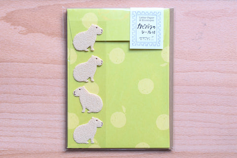 Mini Letter Set with Capybara Stickers