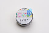 SODA Transparent Masking Tape - 15mm - Petal