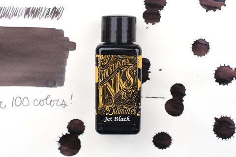 Diamine Fountain Pen Ink - Jet Black - 30mL