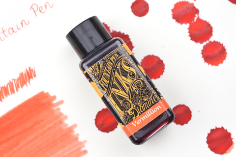 Diamine Fountain Pen Ink - Vermillion - 30mL