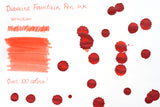 Diamine Fountain Pen Ink - Vermillion - 30mL