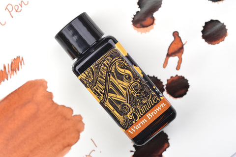 Diamine Fountain Pen Ink - Warm Brown - 30mL