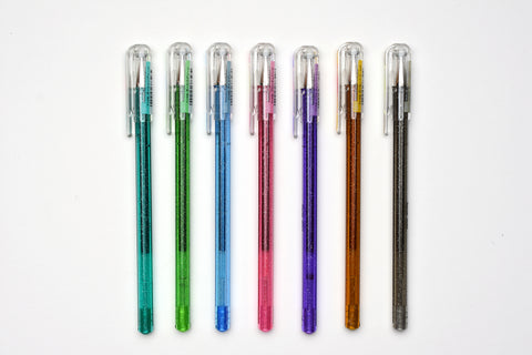 Pentel Hybrid Dual Metallic Gel Pen - 1.0mm - Set of 7