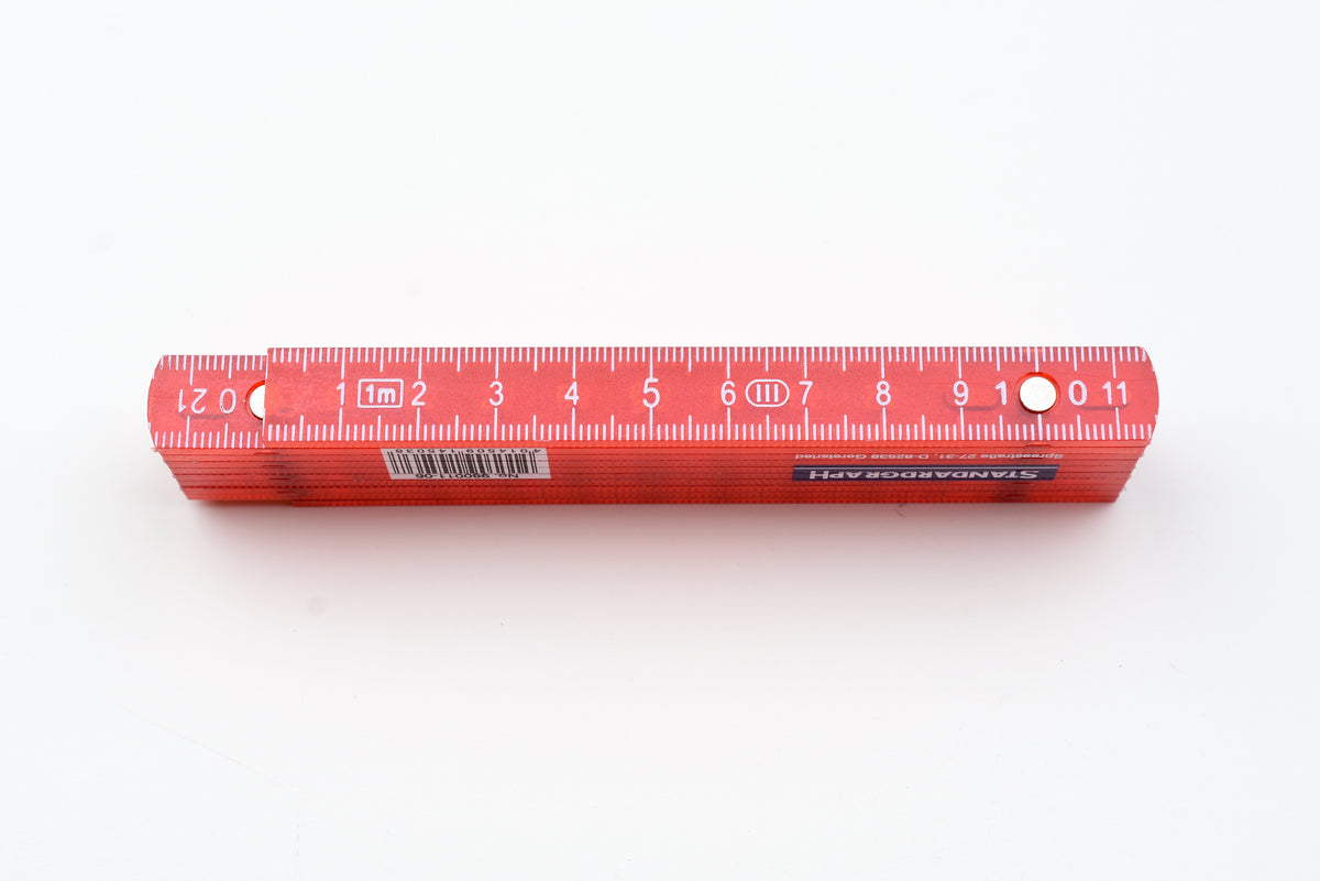 Standard Graph Metal Ruler Standardgraph Meter Folding Ruler – Yoseka Stationery