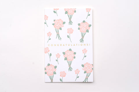 Congrats Flower Bunches Card