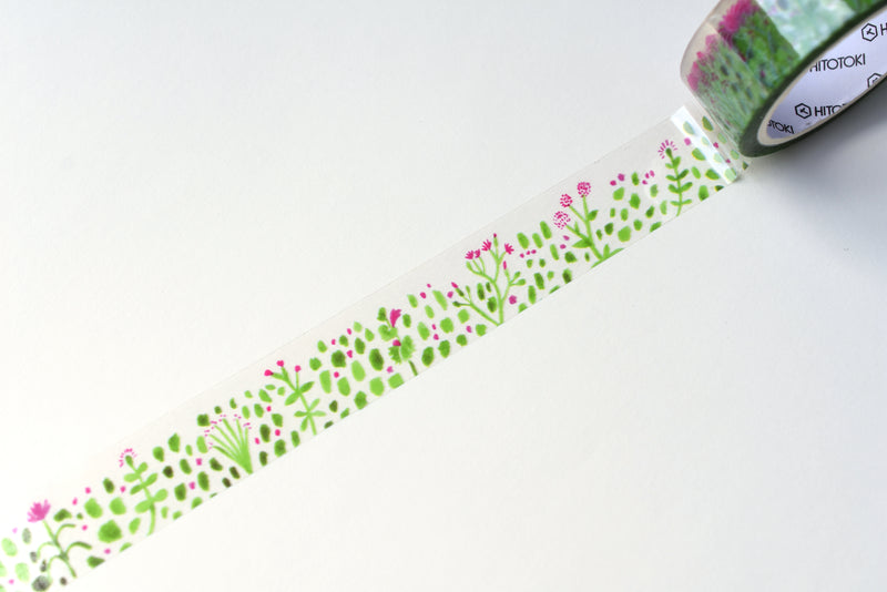 SODA Transparent Masking Tape - 15mm - Plants