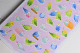 Chunky Animals Washi Stickers - Parakeet