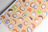 Chunky Animals Washi Stickers - Hedgehog