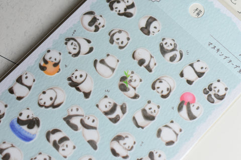 Chunky Animals Washi Stickers - Panda
