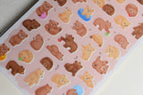 Chunky Animals Washi Stickers - Bear