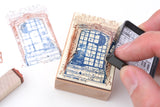 Shachihata Oil-Based Mini Ink Pad - Iromoyo Warabe - Traditional Japanese Colors