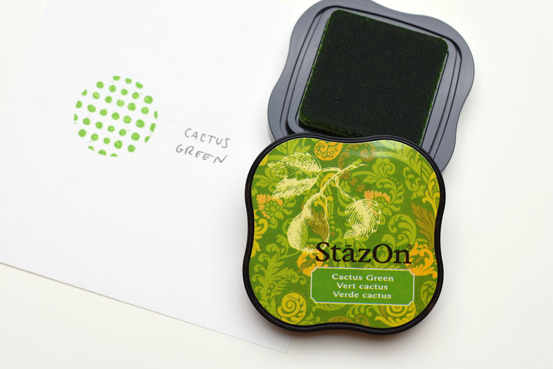 Imagine Crafts Tsukineko StazOn Permanent Midi Ink Pad - Cactus Green -  Scrapbooking Made Simple