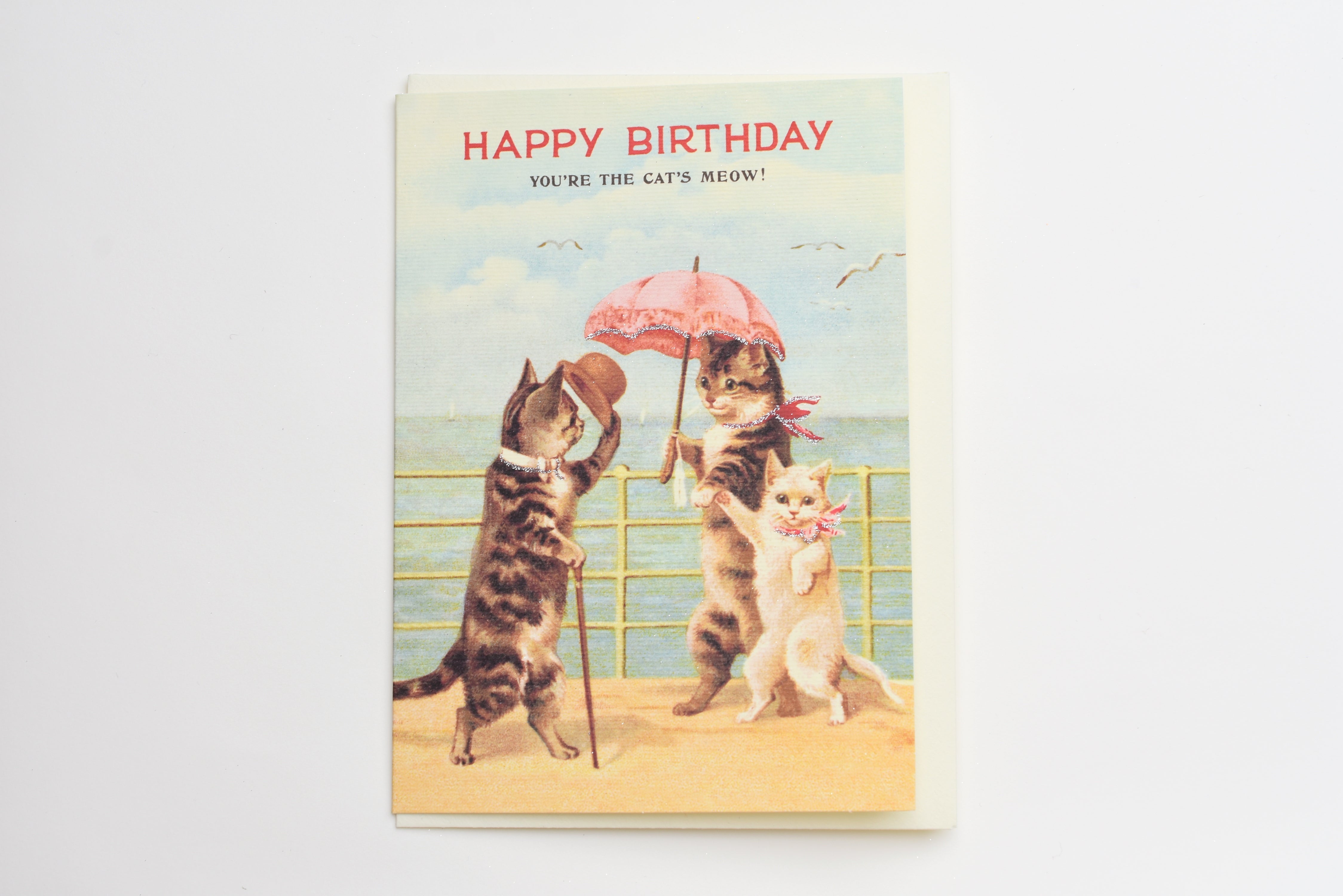 Happy Birthday Cat's Meow Greeting Card