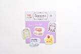 Furukawa Paper Sweets Flake Sticker - Tea Time