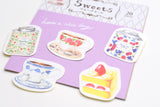 Furukawa Paper Sweets Flake Sticker - Tea Time