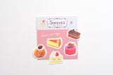 Furukawa Paper Sweets Flake Sticker - Cake