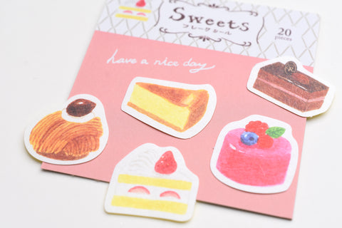 Furukawa Paper Sweets Flake Sticker - Cake