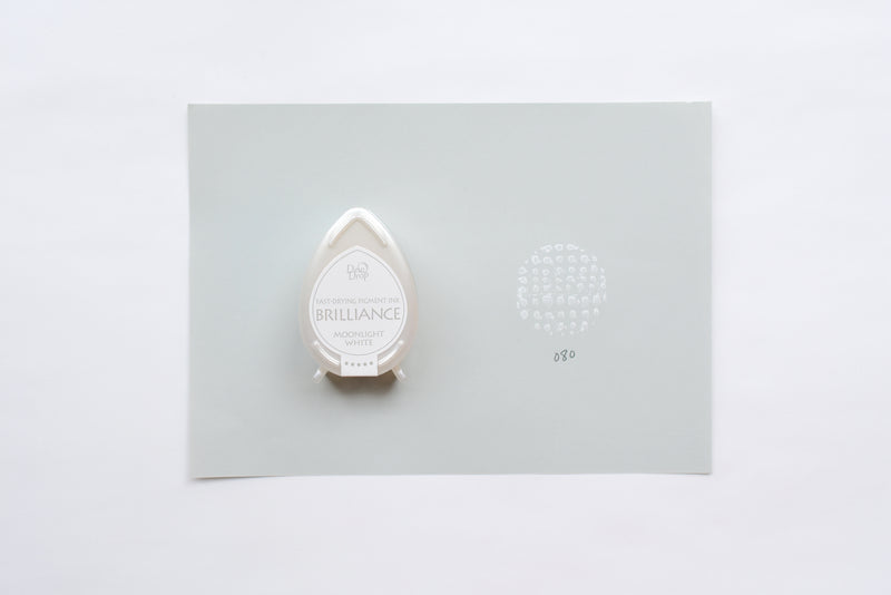 Tsukineko Brilliance Dew Drop Ink Pad - Moonlight White - niconeco zakkaya