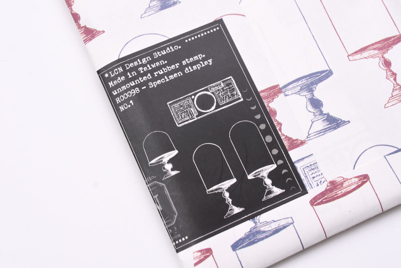 LCN Design Studio: Specimen Display Rubber Stamps Set