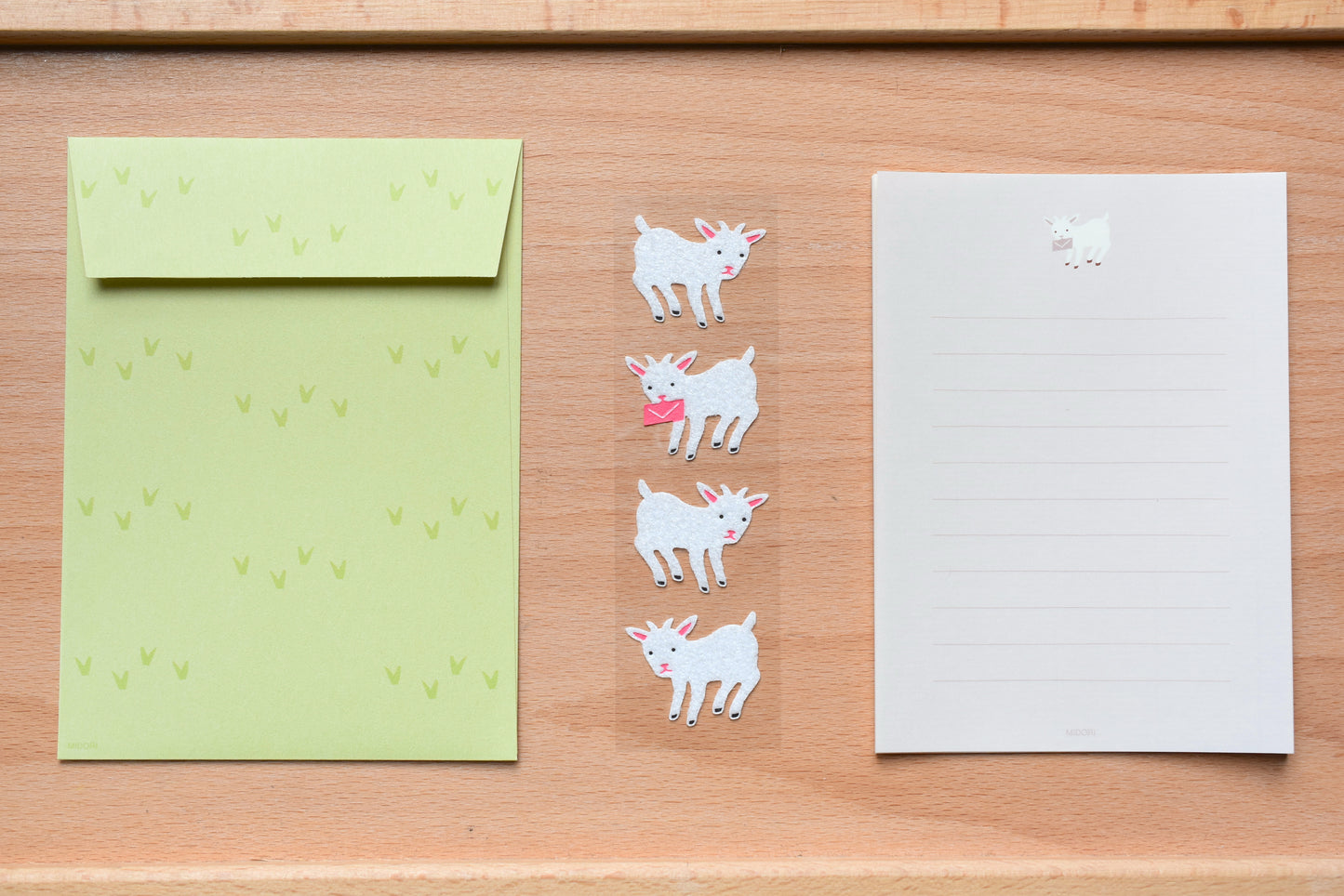 Mini Letter Set with Goat Stickers – Yoseka Stationery