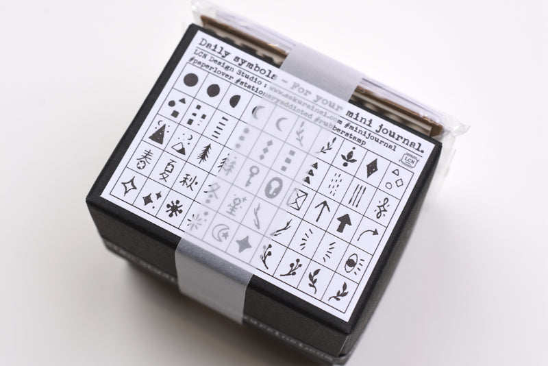 LCN DIY Mini Rubber Stamp Set - Daily Symbols (Limited Edition) – Yoseka  Stationery