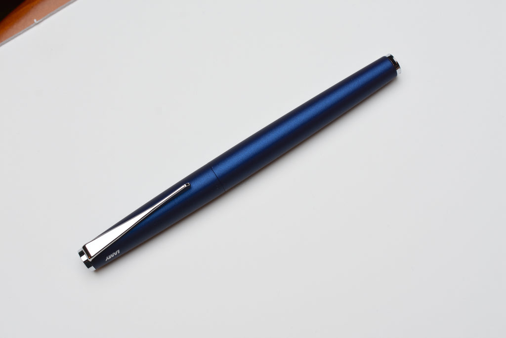 Lamy Studio Fountain Pen And Ballpoint Set - Blue (Retired), Medium Steel Nib (Excellent, Works Well) - Peyton Street Pens - View #6