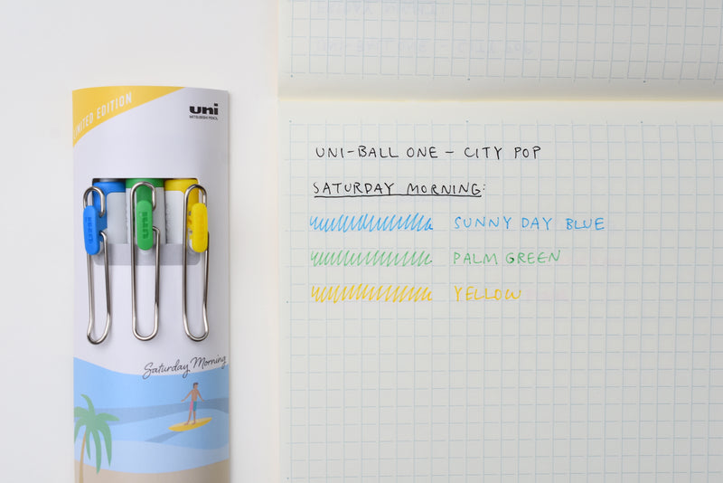 Uni-ball One - City Pop Color - 0.38mm - Set of 3 - Limited Edition