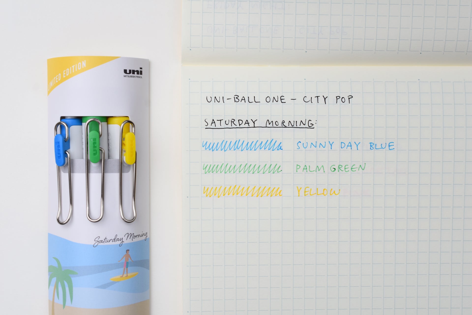 Uni-ball ONE Gel Pen 0.38 - City Pop Colours - Saturday Morning Set (Limited Edition)