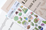 Illustrated Picture Book Stickers - Succulent