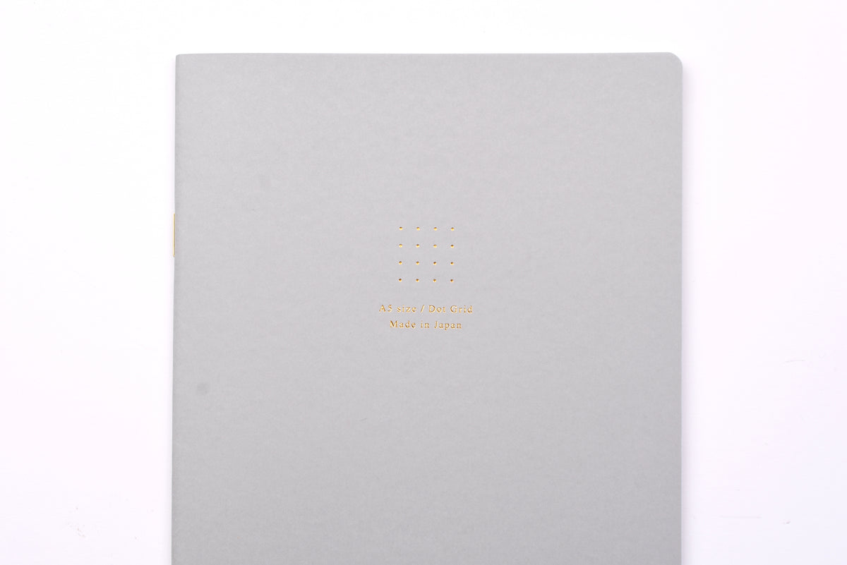 Midori Notebook Soft Color - A5 - Dot Grid - Grey – Yoseka Stationery