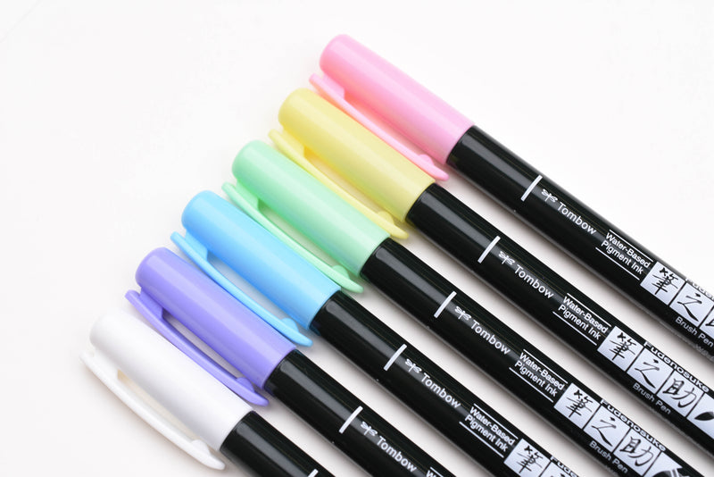 Tombow Fudenosuke Pastel Brush Pens