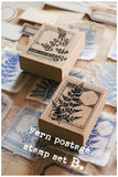 LCN Fern Postage Stamp Set B