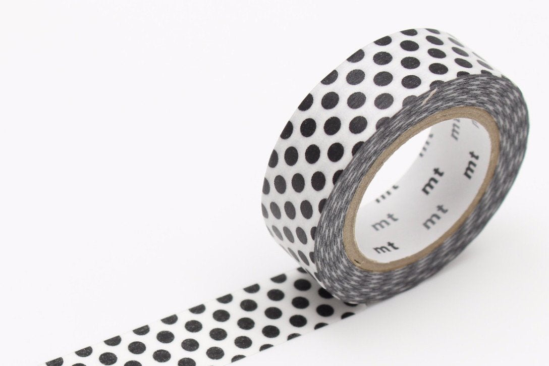 mt Washi Tape - Dot Black