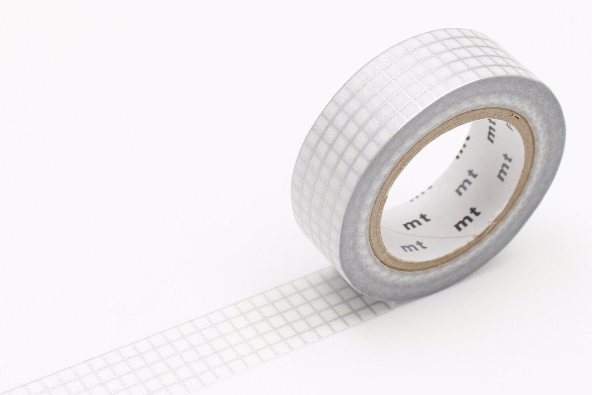 mt Washi Tape - Graph Hougan Silver