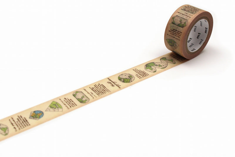 mt ex Washi Tape - Map Projection