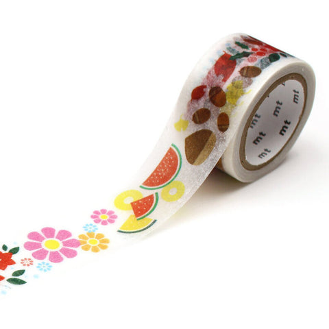 mt pocket Washi Tape - mizutama - Flower and Pandas – Yoseka