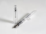 Fine Writing International Fenestro Fountain Pen - Demonstrator Silver Trim