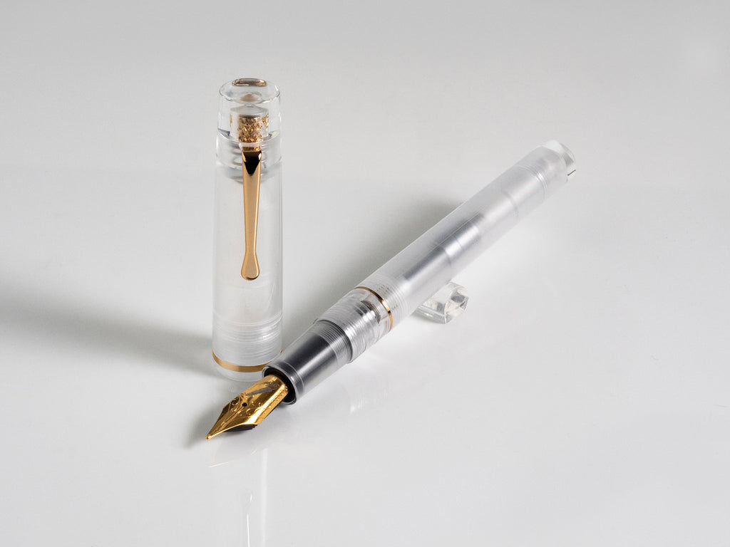 Fine Writing International Fenestro Fountain Pen - Demonstrator Gold T ...