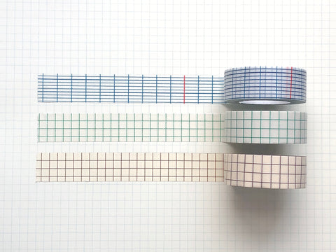 Classiky - Grid Masking Tape - 18mm - Set of 3