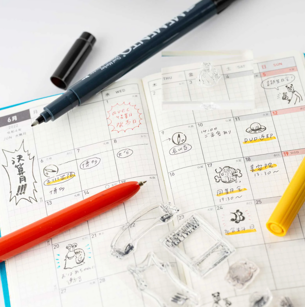 Hobonichi x ONE PIECE Magazine Versatile Clear Stamps Yoseka Stationery