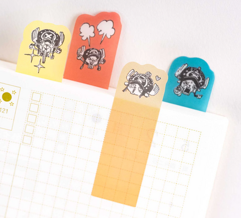 Hobonichi x ONE PIECE Magazine: Clear Sticky Note Set - The Many Faces of Chopper